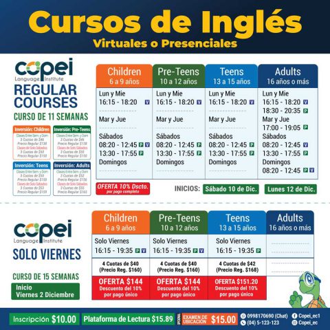 Cursos De Inglés 2P - COPEI Language Institute